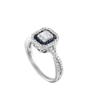 Gemstones 14K 0.75 ct. tw. Diamond & Sapphire Ring