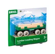 BRIO World - 33696 Lumber Loading Wagon | 4 Piece Train Toy for Kids Ages 3
