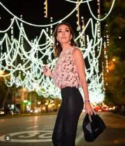 NWT_ZARA FW24 WOMEN FRAYED SEQUIN FEATHER CROP TOP BEIGE-PINK 2157/255_M