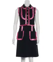 Gucci Ruffle Trimmed Mini Dress w/ Tags Size XS $6000 New with Tags