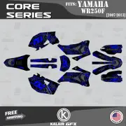 Graphics Kit for YAMAHA WR250F WR 250F (2007-2013) Core - BLUE-SHIFT