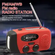 Emergency Solar Hand Crank Weather Radio 2000mAh Power Bank Charger Flashlight