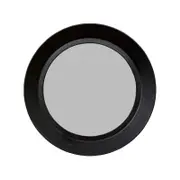 SSH COLLECTION Zandra 90cm Wide Round Wall Mirror - Black