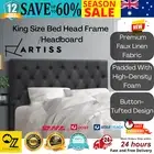 Artiss King Size Bed Head Headboard Bedhead Fabric Frame Base CAPPI Charcoal AU