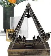 Electronic Swinging Model Ship - Electronic Wiggle Pirate Ship Toy | Pirate Ship Model | Perpetual Motion Model | Electronic Swinging Model Figure, Small Boat Toy for Desk, Decorative Swinging Toy