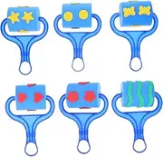 Hohopeti 6PCS Stamp Roller for Fun Eva Graffiti Tools for DIY Drawing Educational Rolling Seal Stamps for Creative Play Safe and Durable Art Supplies