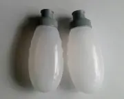 2 x 130ml Gel Flask Water Bottles