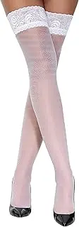 [gigkik] Lace Top Silicone Thigh High Stockings Sheer