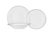 Maxwell & Williams: White Platinum Rim Dinner Set (12 Piece Set)