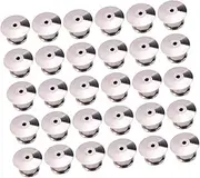 [PLAFOPE] Flat Locking Pin Backs Set 30pcs Metal Backs for Badges Locking Pin Keepers