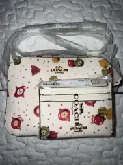Coach C7402 Mini Camera Bag Ornament holiday C7681 Wallet Key Ring Card Case LOT