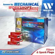 Wesfil Platinum Spark Plugs Filter Kit for Mitsubishi Triton MQ MR 2.4L 4G64 (for: Mitsubishi)