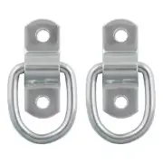 2-Pack D Rings Tie Down Anchors Trailer Pull Rings Fastening Buckles