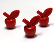 Lego - Minifigure Utensil - Lot of 3 - Red Apples