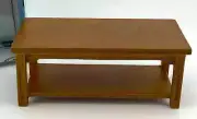 Walnut Coffee Table Dollhouse Furniture Town Square Miniatures T6603