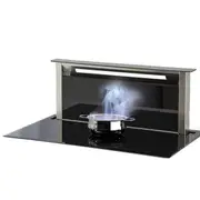 Sirius 90cm Valentina 4 Zone Induction Cooktop with Integrated Rangehood - Black