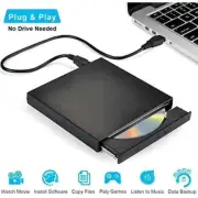 Portable External Drive USB Burner CD RW DVD ROM Reader Writer For Mac & Windows