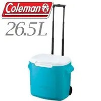 在飛比找蝦皮商城優惠-【Coleman 美國 26.5L 拖輪置物型冰桶 天空藍】