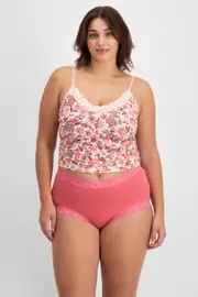 Jockey Parisienne® Classic Full Brief Underwear - Spiced Rose, Size: 12, Silk