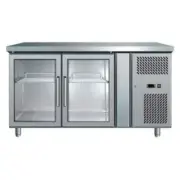 Bromic UBC1360GD Two Glass Door Under Bench Chiller - 282 Litre
