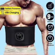 Electric Abdomen Slimming Belt Abdominal Muscle Stimulator Fitness Fat Burn Waist Band