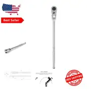 14 Inch Chrome Vanadium Flex Head Ratchet with 90-Tooth Gear - Quick-Release