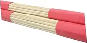 SWOOMEY 2pcs Bamboo Drumsticks Set Lightweight Percussion Instruments Durable Wooden Drumsticks for Youth Bands Jazz and Rock Performance Red