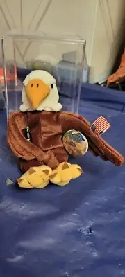 Plush "Reegle the Eagle" Coca Cola USA Flag - Holding Mini Coke Bottle B