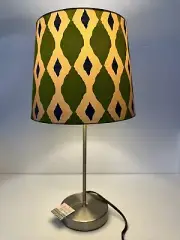 Mirabella Retro Like Table Lamp - Silver Base Green / Blue BRAND NEW!