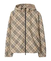 Burberry Checked Hooded Zip-Up Jacket XXS,S,XL,XS,L,M snowflake