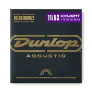 Jim Dunlop DAB11 Acoustic Guitar String Set 11-52 Brass 80/20 Medium/Light