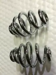 3" CHROME PLATED Solo Seat springs Chopper Harley customs Bobber