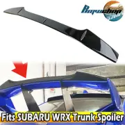Fit For Subaru WRX STI Sedan Trunk Spoiler Gurney Flap Glossy Black (for: Subaru)