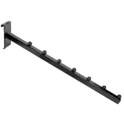 7-Ball Black Waterfall Square Tube for Grid Panels Wall Wire Display 18" Long
