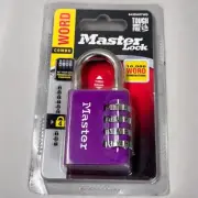 Master Lock 643DASTWD 1-9/16" Wide Word Combination Padlock
