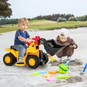 Costway6V Kids Electric Construction Vehicle with Controllable Digging Bucket