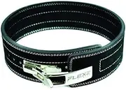 Flexz Fitness Lever Weight Lifting Leather Belt - 10mm Powerlifting Gym Belts for Men & Women - Lower Back Support for Weightlifting Deadlifts Squats