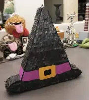 Halloween Witch Wizard Hat | Hand Made 17” Piñata | Birthday Party Pinata
