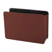 Car Trash Can Hanging Car Door Back Seats Faux Leather Trash Bin Wine Red 1 Pcs