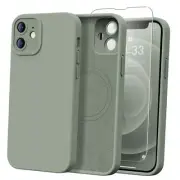 Designed for iPhone 12 Mini Case with Screen Protector - Porcelain Blue