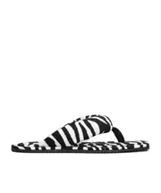 The Attico Indie Zebra Printed Flats 40,41 White/Black