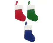 3Pcs Christmas Stocking Cable Knitted Christmas Stockings Portable Treat Bags