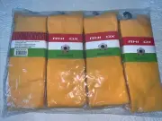 12 Pair Soccer Socks Adult Large High Brazil Yellow