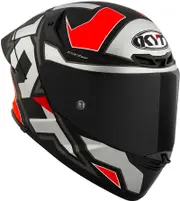 KYT TT-Revo Electron, full face helmet , color: Matt Black/Grey/Red , size: M