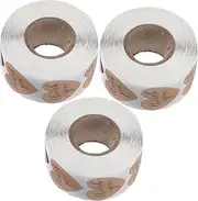 OFFSCH 1 Roll Paper Sealing Stickers Per Creative DIY Labels for Present Wrapping Baking and Party Decoration Attractive Packing Stickers