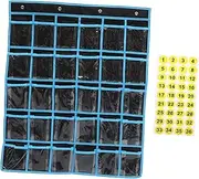 FUNOMOCYA Cell Phone Storage Pocket Classroom Organizer Wall Door Hanging Chart with Transparent Pockets for Phones Sundries Lightweight Compact Design for Easy Use Classrooms Offices More