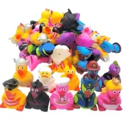 2" Rubber Screaming Chicken Assortment (50 Pack) Ninja, Rock Star, and More!