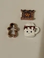Origami Owl 3 Piece Fireplace And Cocoa Charm Set
