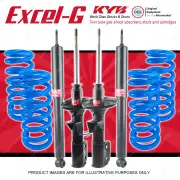 4x KYB EXCEL-G Shock Absorbers + Coil for HOLDEN Commodore VR VS Wagon FE2 V6
