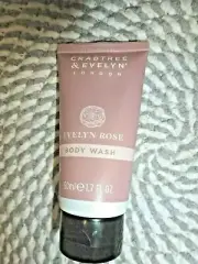 CRABTREE & EVELYN~~EVELYN ROSE~~BODY WASH 1.7 OZ SEALED! R5-F91
